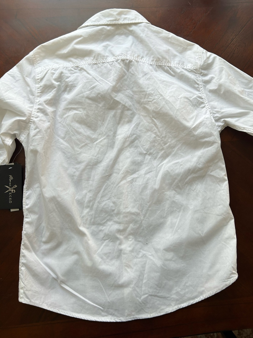Marc Ecko White Casual Button-Down Shirt size M - Picture 8 of 9